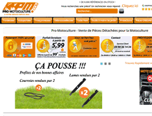 Tablet Screenshot of pro-motoculture.com